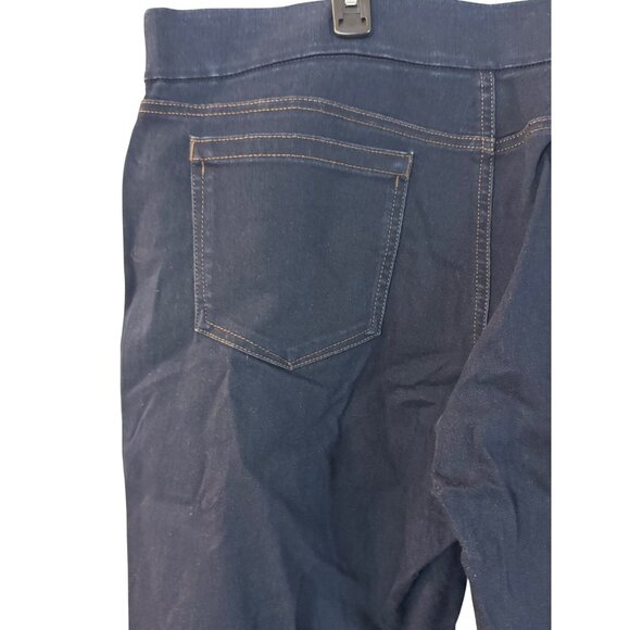 Style & Co Womens XL Ankle Pants Polyester Spandex Blend Black Slim Fit Stretchy - Picture 3 of 6